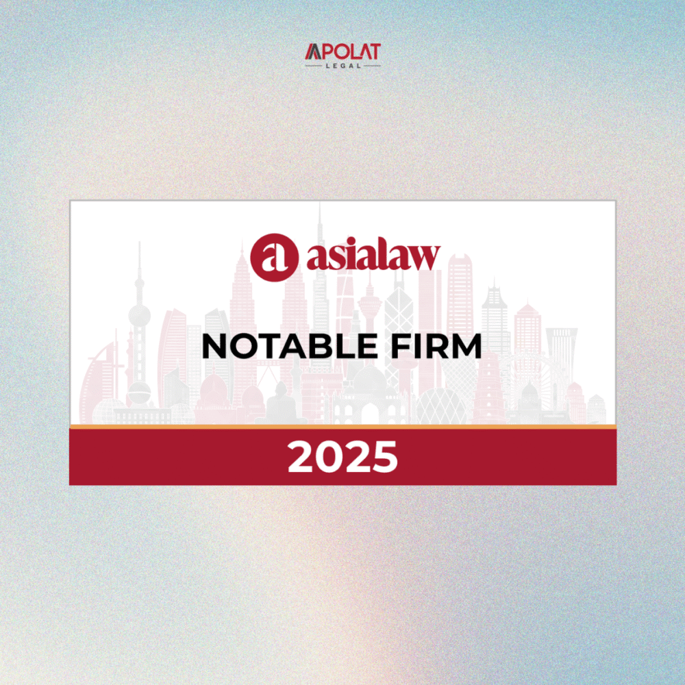 Apolat - Top công ty luật nổi bật trong lĩnh vực Doanh nghiệp và M&A được Asialaw vinh danh 2025