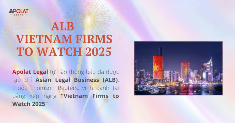 Apolat Legal được vinh danh trong bảng xếp công ty luật mới nổi triển vọng của ALB